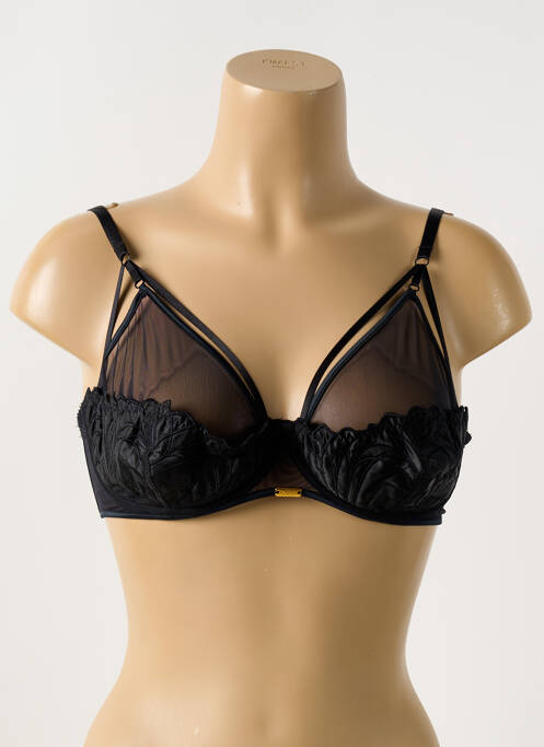 Soutien-gorge noir AJOUR pour femme