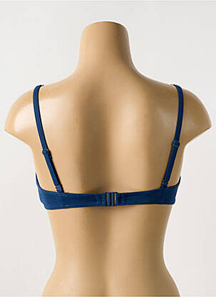 Haut de maillot de bain stretch haut soutien-gorge moulé bleu CYELL femme