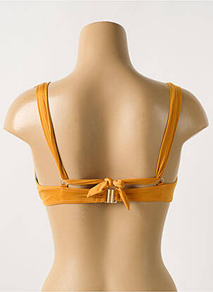 Haut de maillot de bain stretch haut soutien-gorge moulé orange CYELL femme