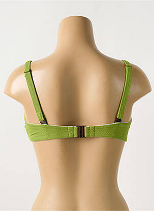 Haut de maillot de bain stretch haut soutien-gorge moulé vert CYELL femme