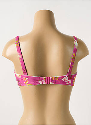 Haut de maillot de bain stretch haut soutien-gorge moulé rose CYELL femme