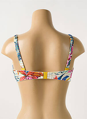 Haut de maillot de bain stretch haut soutien-gorge moulé jaune CYELL femme