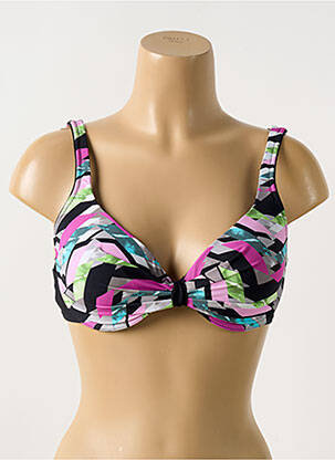 Soutien-gorge effet matière satinée haut soutien-gorge moulé noir MIRADONNA femme