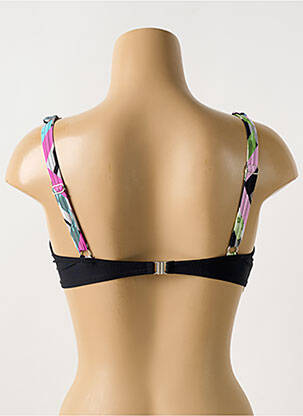 Soutien-gorge effet matière satinée haut soutien-gorge moulé noir MIRADONNA femme