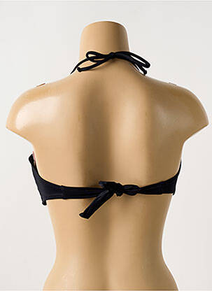 Haut de maillot de bain stretch haut soutien-gorge moulé noir PHAX femme