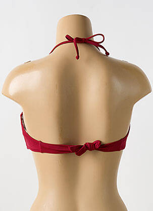 Haut de maillot de bain stretch haut soutien-gorge moulé rouge PHAX femme