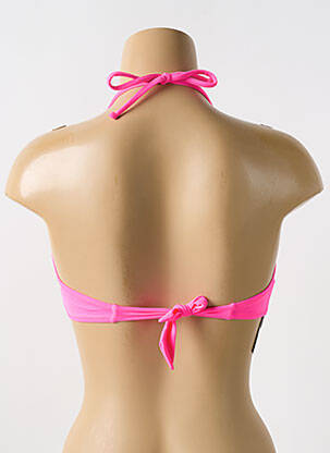 Haut de maillot de bain stretch haut soutien-gorge moulé rose PHAX femme