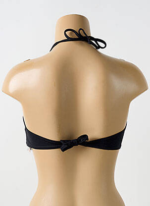 Haut de maillot de bain stretch haut soutien-gorge moulé noir PHAX femme