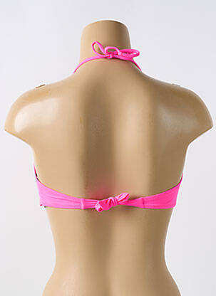 Haut de maillot de bain stretch haut soutien-gorge moulé rose PHAX femme