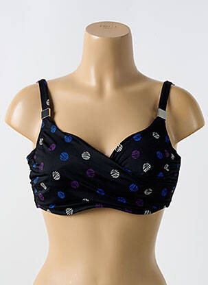 Haut de maillot de bain stretch haut soutien-gorge emboitant noir MIRACLESUIT femme
