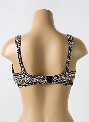 Haut de maillot de bain stretch haut soutien-gorge moulé noir MIRACLESUIT femme