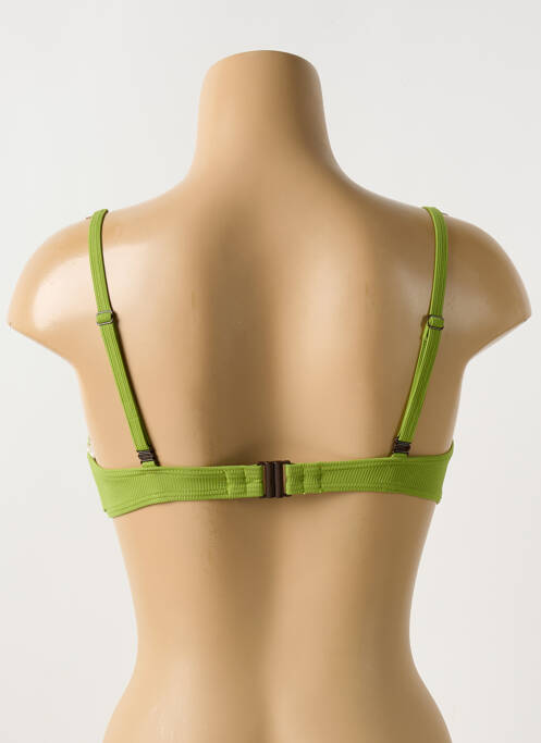 Haut de maillot de bain stretch haut soutien-gorge moulé vert CYELL femme