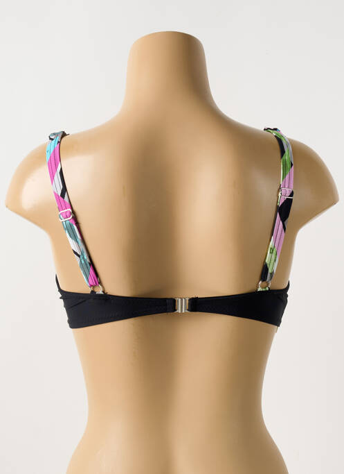 Soutien-gorge effet matière satinée haut soutien-gorge moulé noir MIRADONNA femme