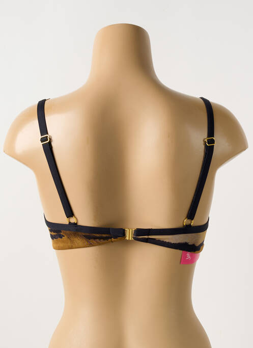 Haut de maillot de bain stretch haut soutien-gorge moulé noir MIRADONNA femme