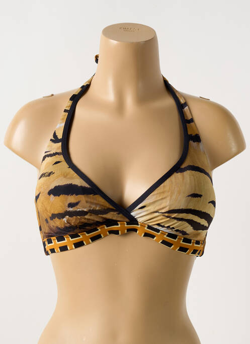 Haut de maillot de bain marron MIRADONNA pour femme