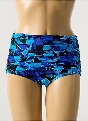 Bas de maillot de bain imprimé fleurs culotte bleu MIRACLESUIT femme