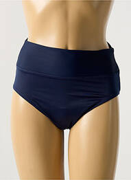 Bas de maillot de bain effet matière satinée culotte bleu MIRACLESUIT femme