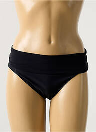 Bas de maillot de bain effet matière satinée culotte noir AMORESSA femme