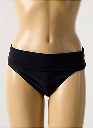 Bas de maillot de bain effet matière satinée culotte noir AMORESSA femme