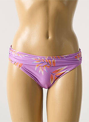 Bas de maillot de bain imprimé tie and dye culotte violet CYELL femme