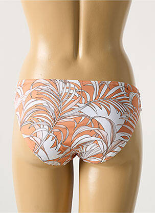 Bas de maillot de bain imprimé tie and dye culotte orange CYELL femme