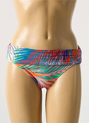 Bas de maillot de bain imprimé tie and dye culotte vert MIRADONNA femme