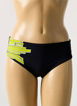 Bas de maillot de bain imprimé fantaisie culotte noir MIRADONNA femme