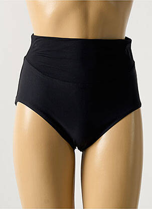 Bas de maillot de bain effet matière satinée culotte noir AMORESSA femme