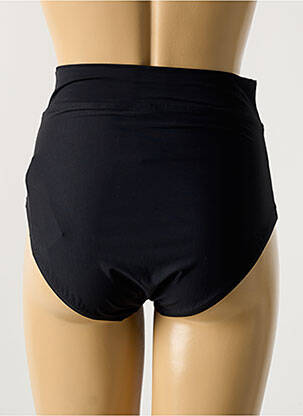 Bas de maillot de bain effet matière satinée culotte noir AMORESSA femme