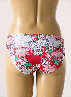 Bas de maillot de bain imprimé fleurs culotte rouge PHAX femme
