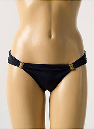 Bas de maillot de bain effet matière satinée culotte noir PHAX femme