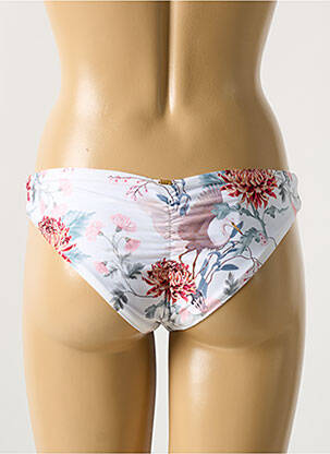 Bas de maillot de bain imprimé fleurs culotte blanc PHAX femme
