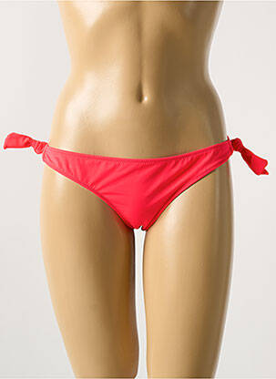 Bas de maillot de bain effet matière satinée bikini orange PHAX femme