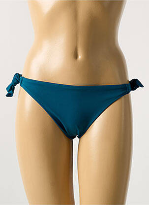 Bas de maillot de bain effet matière satinée bikini vert PHAX femme