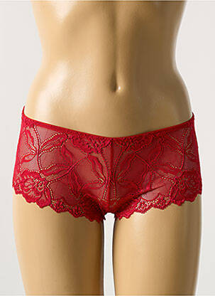 Shorty rouge AFTER EDEN pour femme