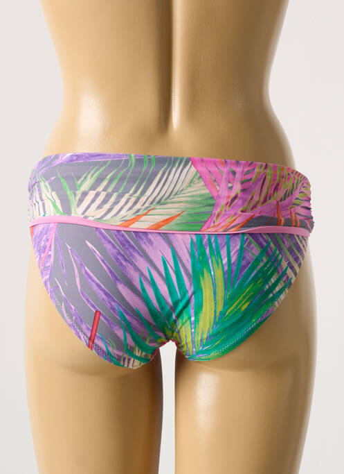 Bas de maillot de bain imprimé tie and dye culotte vert MIRADONNA femme
