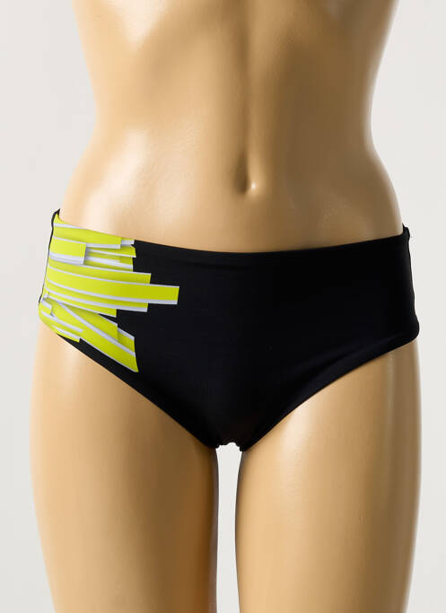 Bas de maillot de bain imprimé fantaisie culotte noir MIRADONNA femme