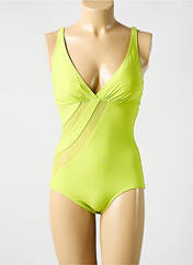 Maillot de bain 1 pièce jaune MIRADONNA pour femme seconde vue