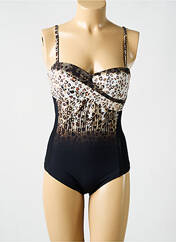 Maillot de bain 1 pièce noir MIRADONNA pour femme seconde vue