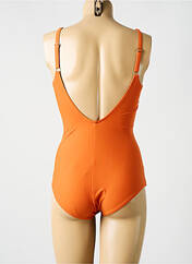 Maillot de bain 1 pièce orange MIRADONNA pour femme seconde vue
