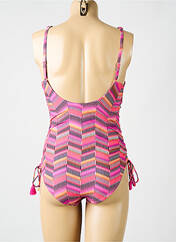 Maillot de bain 1 pièce rose CYELL pour femme seconde vue
