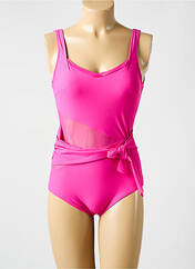 Maillot de bain 1 pièce rose MIRADONNA pour femme seconde vue