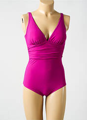 Maillot de bain 1 pièce rose MIRADONNA pour femme seconde vue