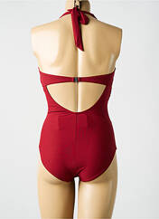 Maillot de bain 1 pièce rouge MIRANDA pour femme seconde vue