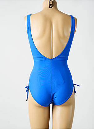 Maillot de bain 1 pièce imprimé fantaisie bleu MIRADONNA femme