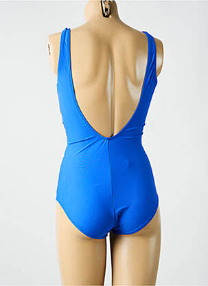 Maillot de bain 1 pièce imprimé fantaisie bleu MIRADONNA femme