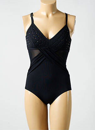 Maillot de bain 1 pièce noir MIRADONNA femme
