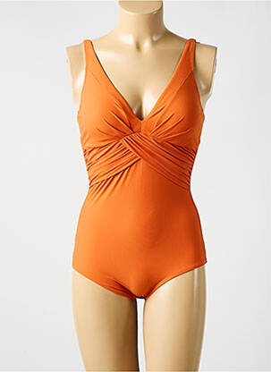 Maillot de bain 1 pièce orange MIRADONNA femme