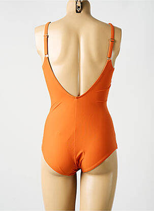 Maillot de bain 1 pièce orange MIRADONNA femme