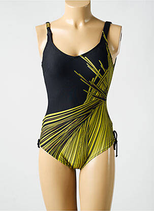 Maillot de bain 1 pièce imprimé fantaisie noir MIRADONNA femme
